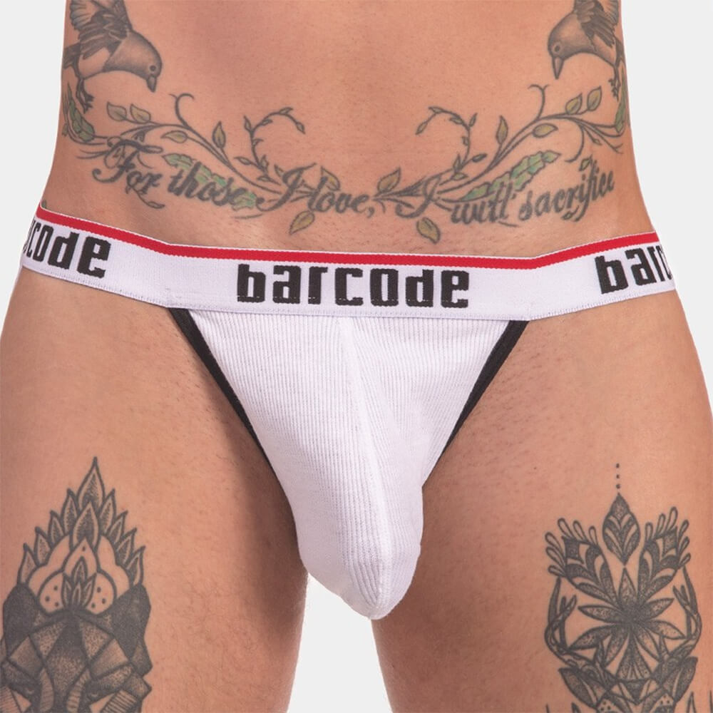 Jockstrap homme Barcode Berlin Cosme Blanc