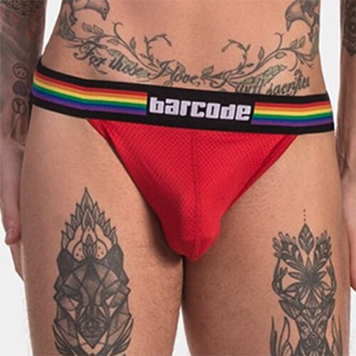 Jockstrap homme Barcode Berlin Pride Rouge