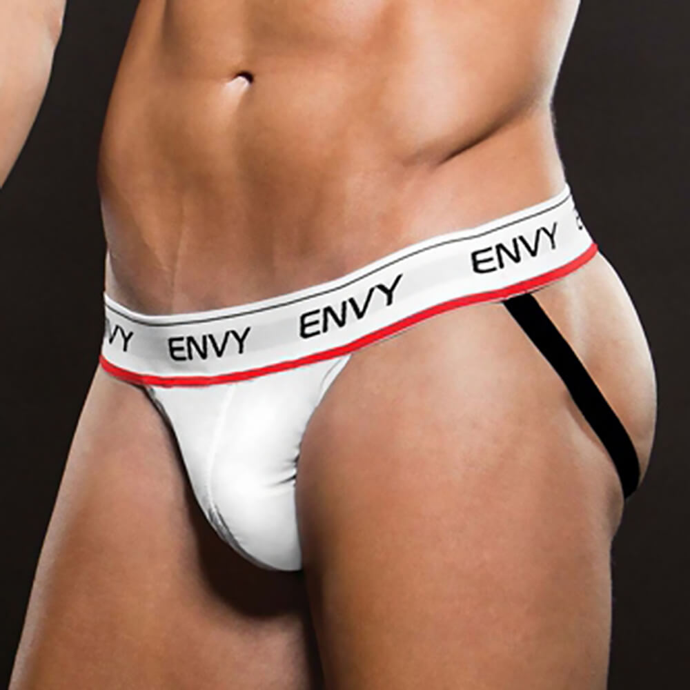 Jockstrap homme Envy Mesh blanc