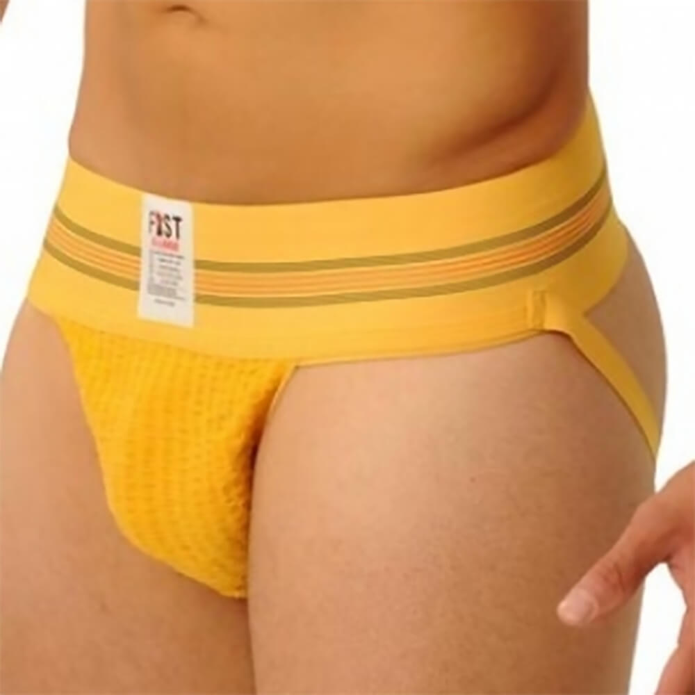 Jockstrap homme Fist Large Band jaune