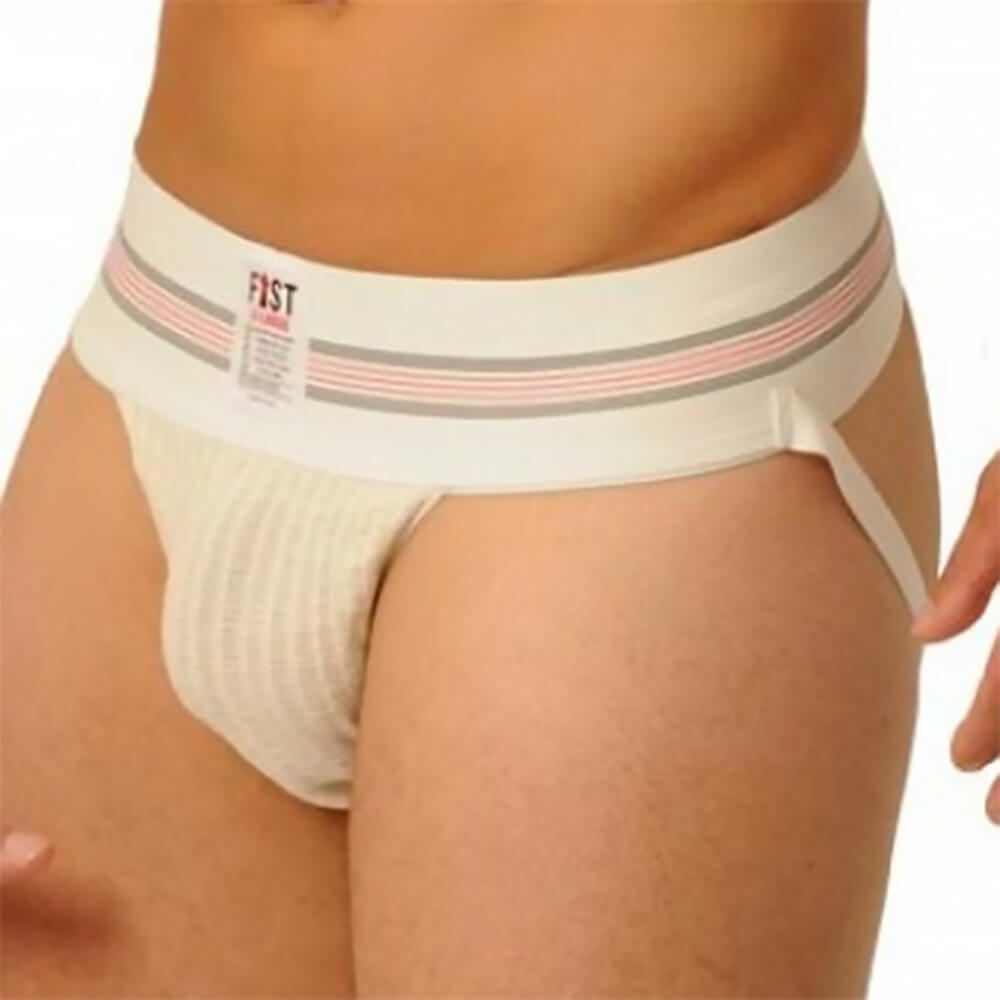 Jockstrap homme Fist Large Band blanc