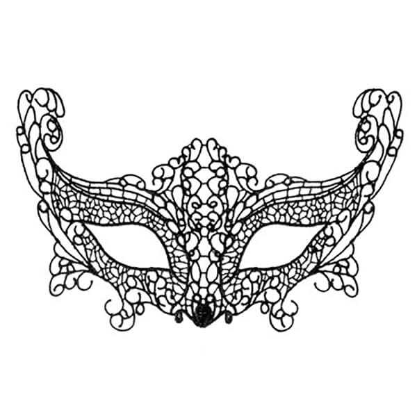 Masque loup dentelle La Muette