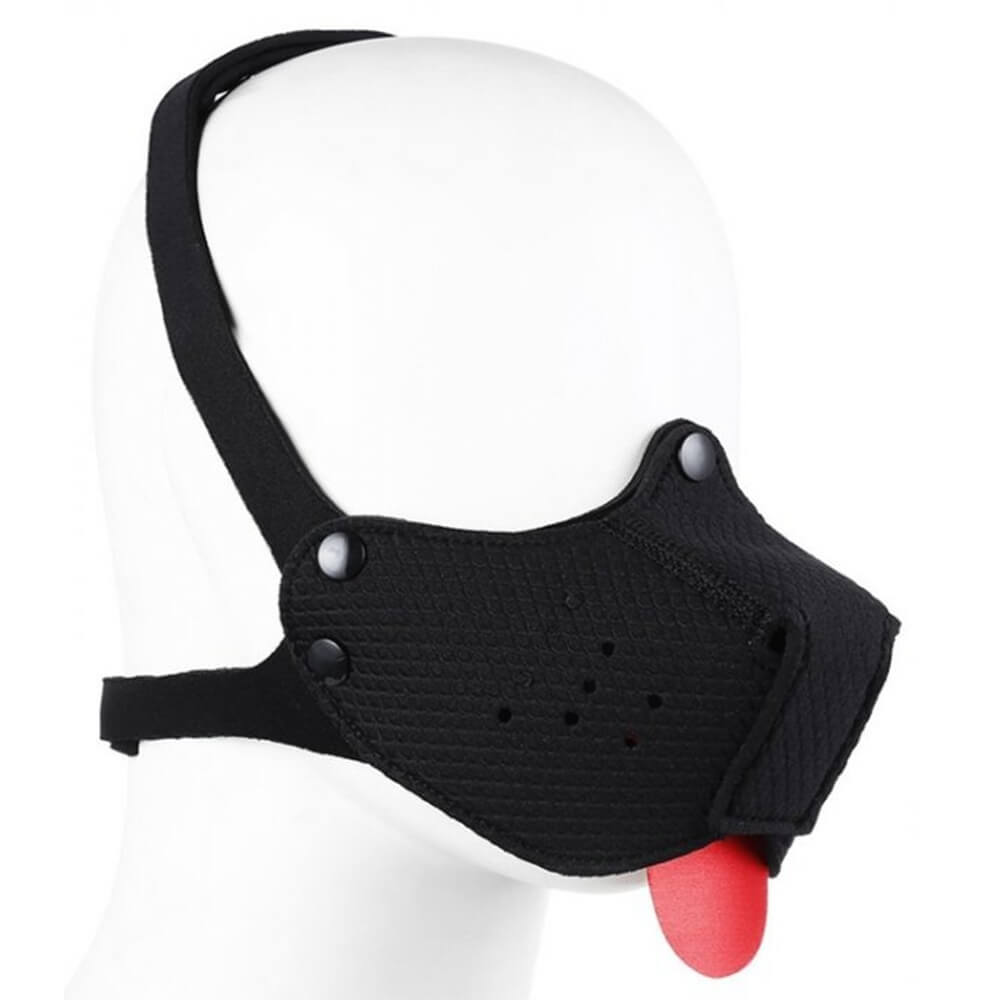 Masque Puppy néoprène Kinky Puppy museau noir