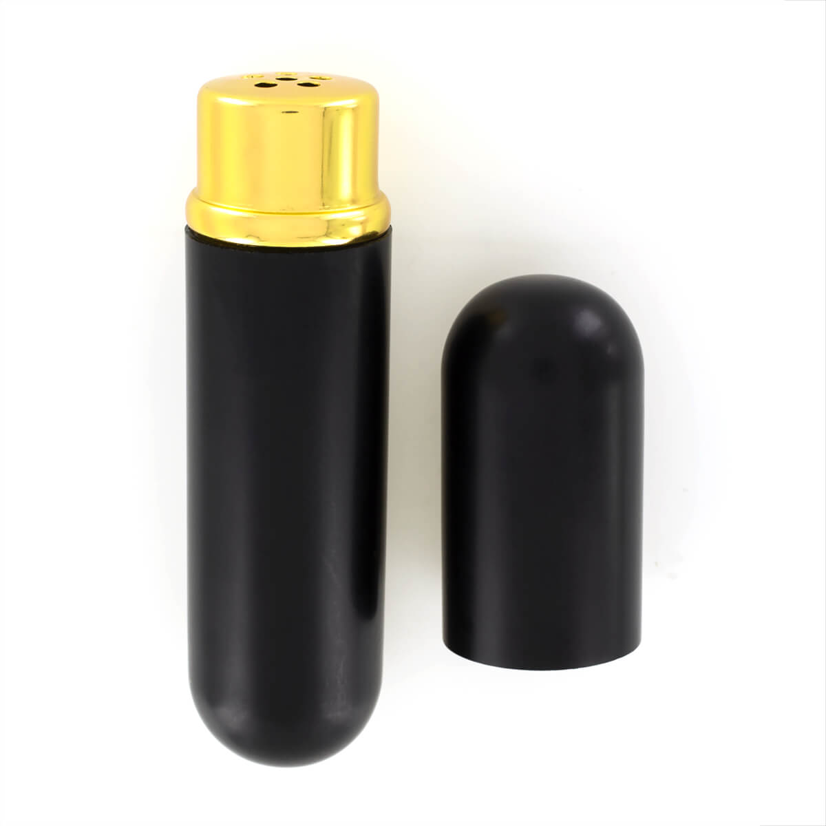 Inhalateur aluminium noir pour poppers
