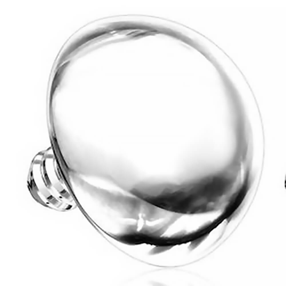 Demi boule acier pour tige 1.6mm vis interne ou micro-dermal