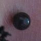 Boule acier noir pour tige 1.6mm vis interne ou micro-dermal