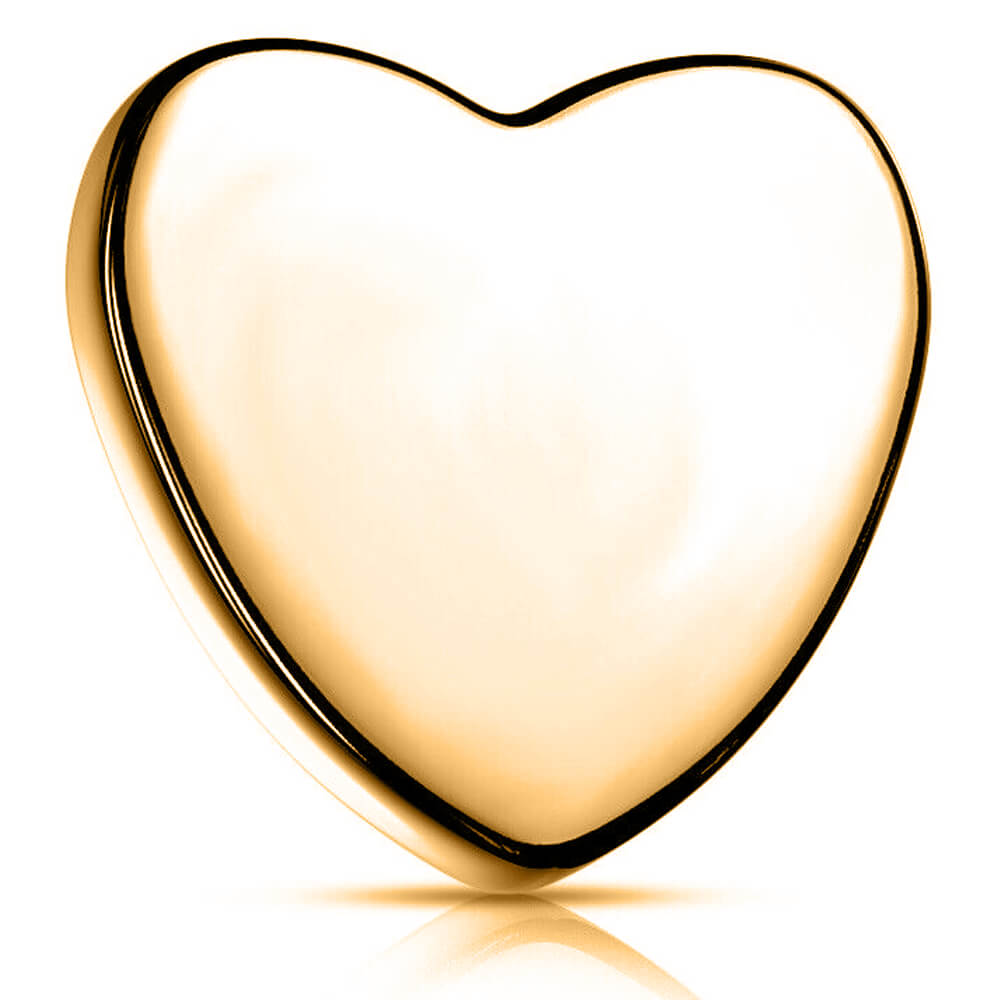 Cœur plaqué or pour tige 1.2mm vis interne ou micro-dermal