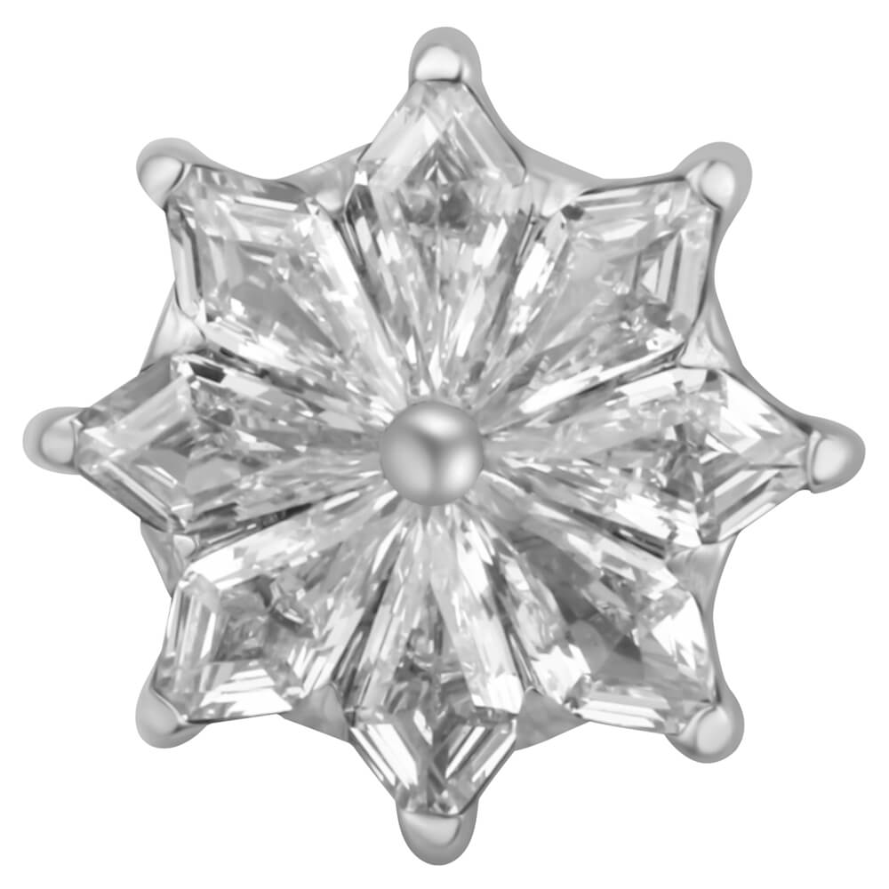 Snowflake titane pour tige 1.2mm vis interne ou micro-dermal