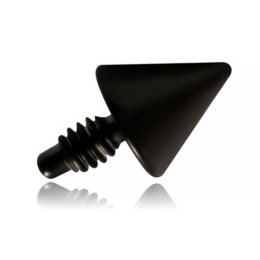 Pointe acier noir pour tige 1.2mm vis interne ou micro-dermal