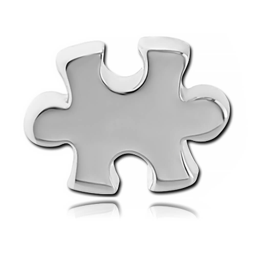 Pièce de Puzzle acier pour tige 1.6mm vis interne ou micro-dermal