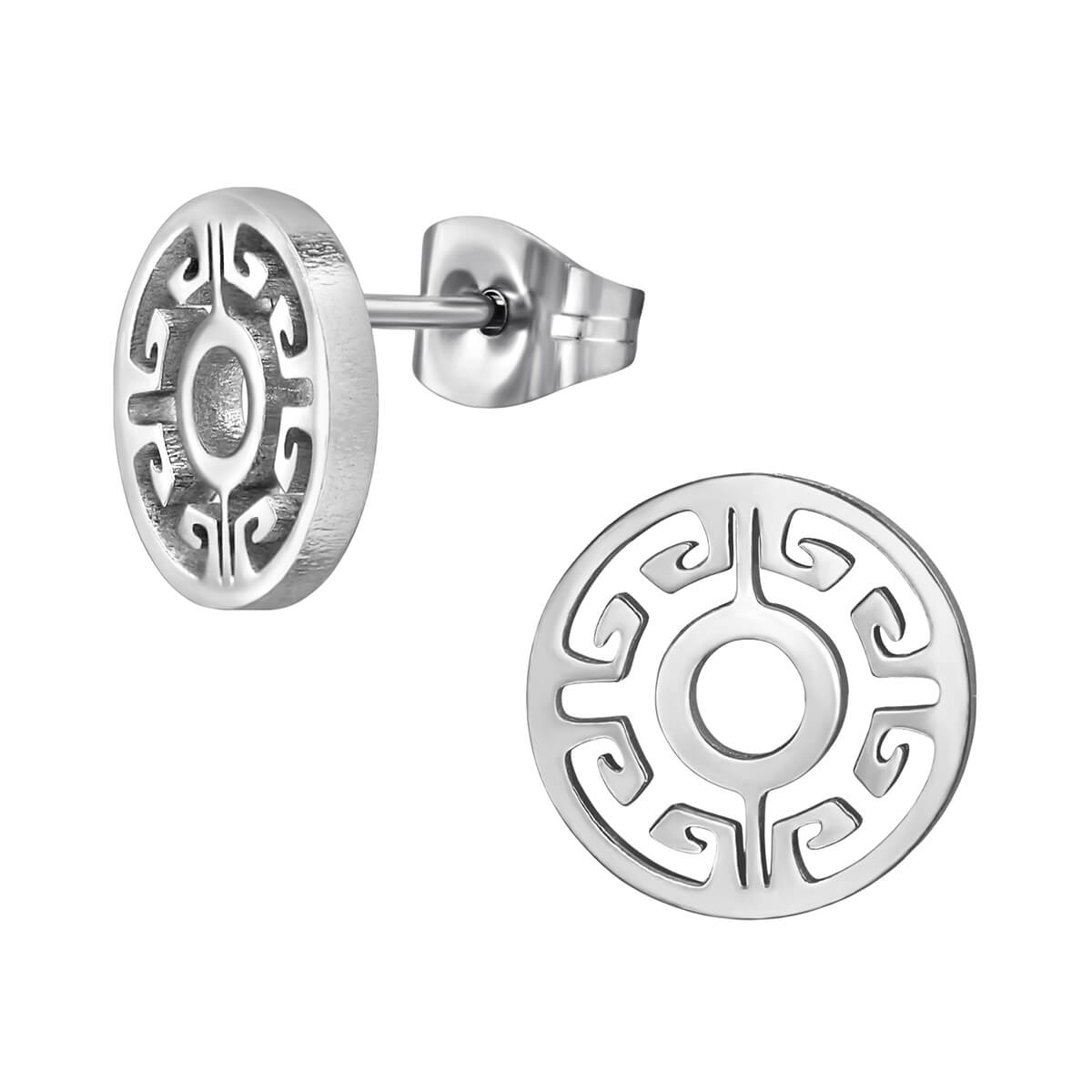Clous d'oreille acier Troie