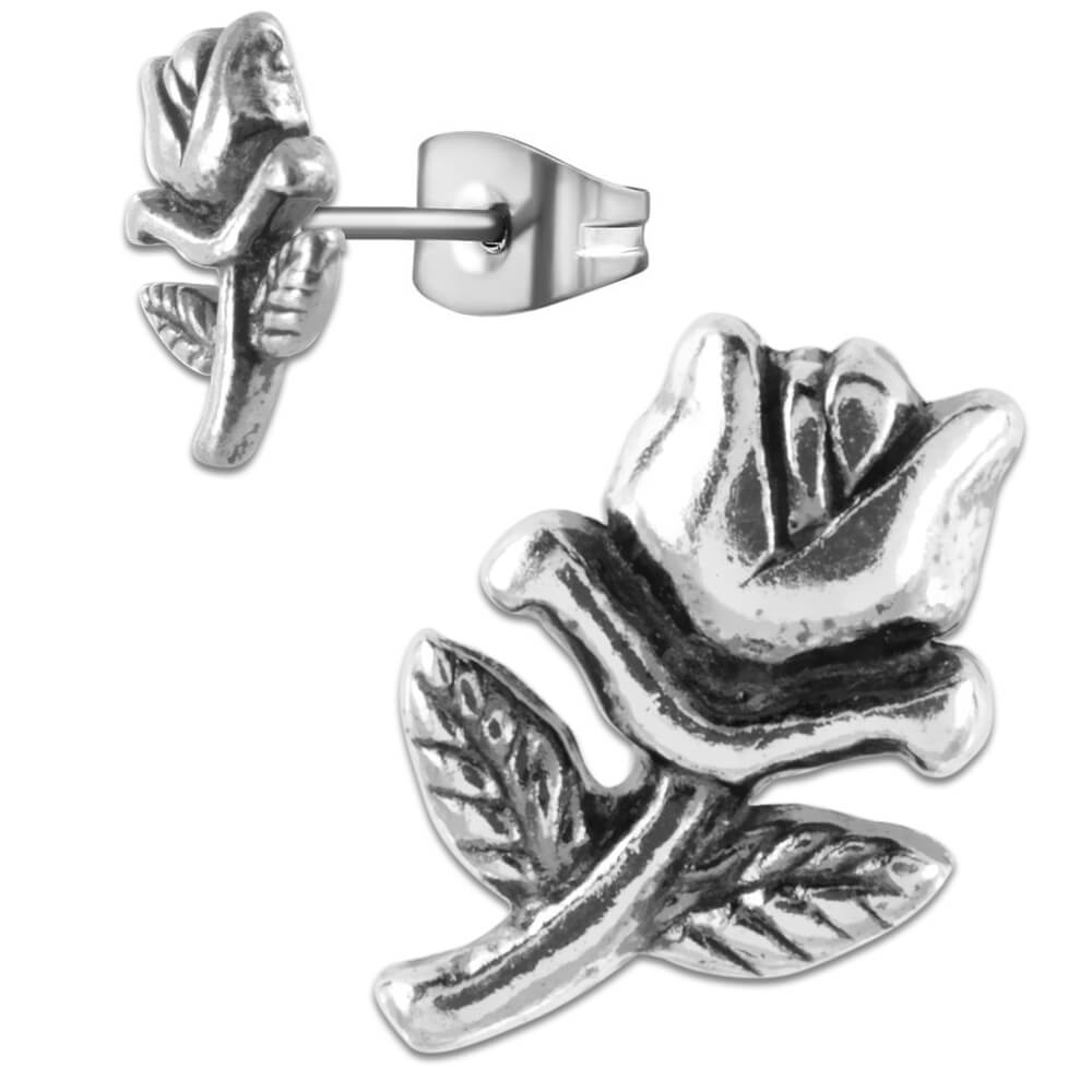 Clous d'oreille argent Rose