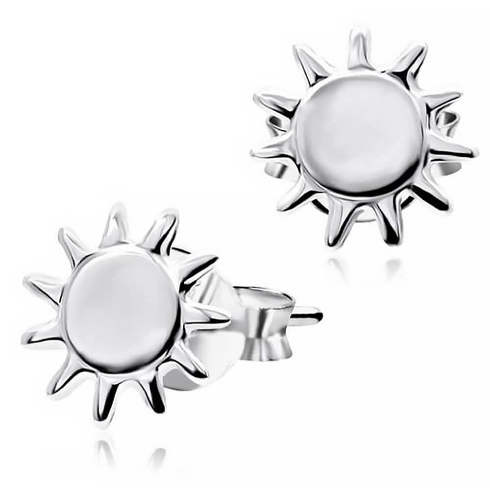 Clous d'oreille argent Sunshine