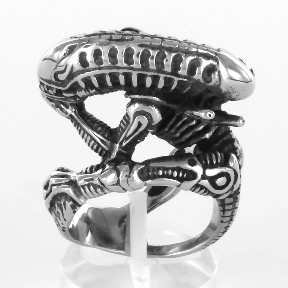 Bague acier Alien Xenomorph