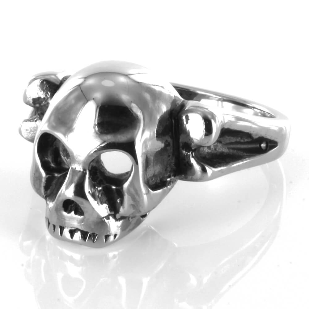 Bague acier Classic Ghost Skull