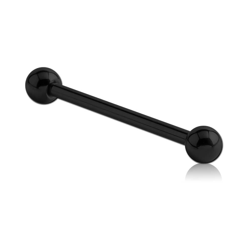 Barbell Titane noir avec boules