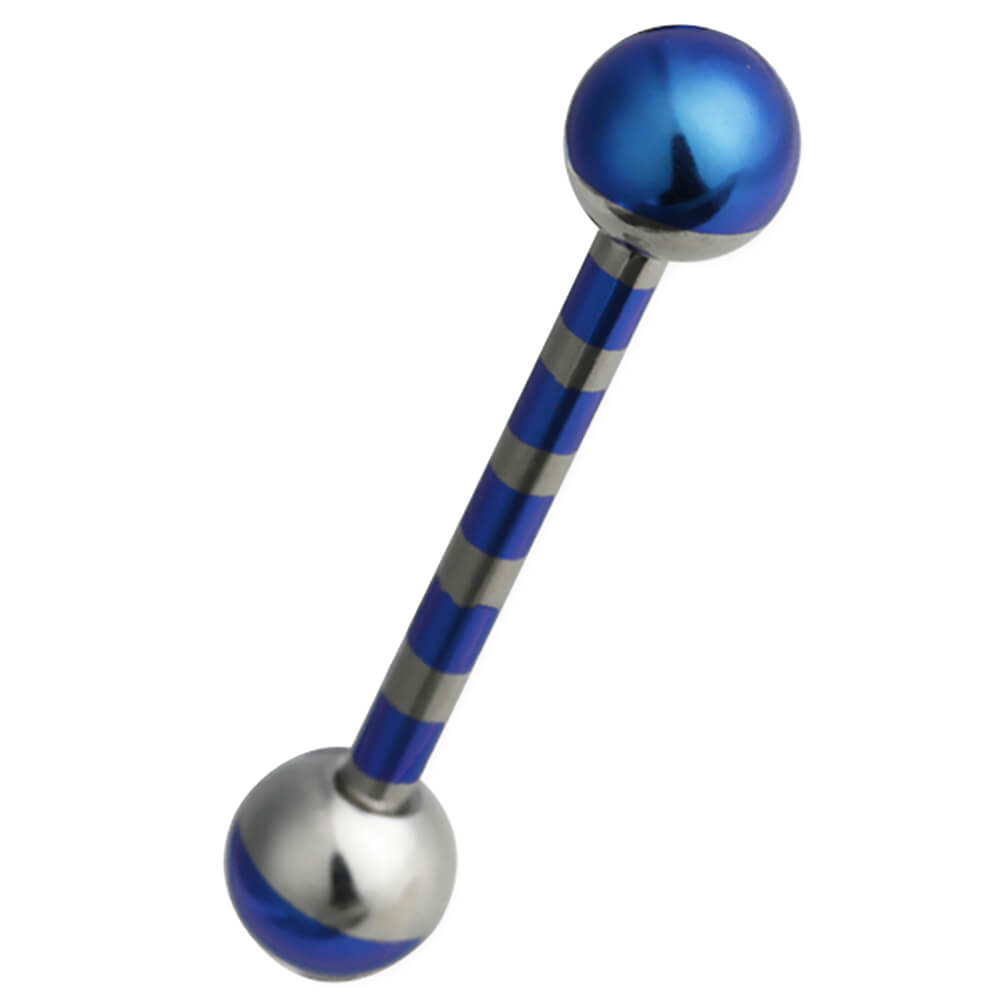 Barbell acier Zebra avec boules