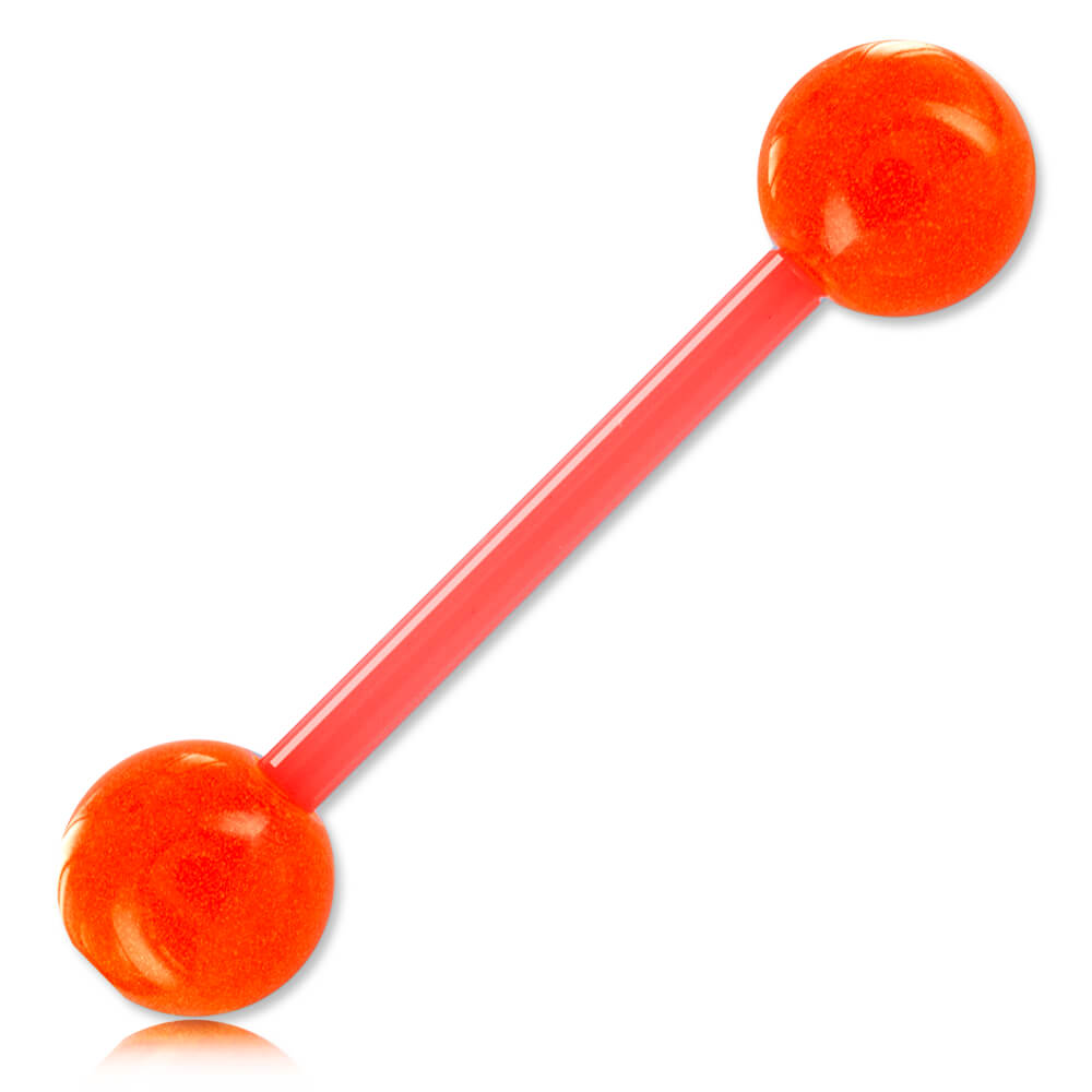 Barbell de langue BioSafe boules Phosphorescentes