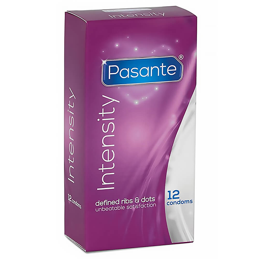 Préservatifs masculins latex texturés Pasante Intensity x12