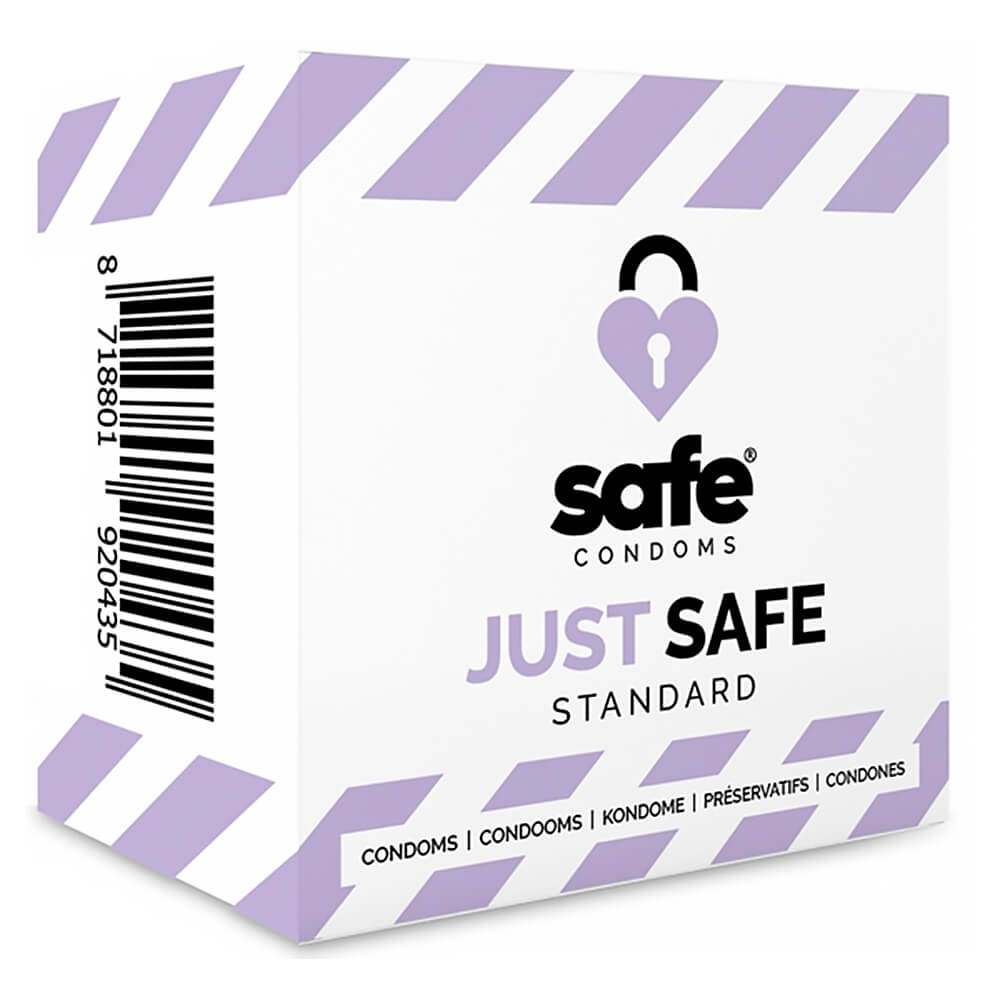 Préservatifs masculins latex standards Safe Condoms Just Safe x5