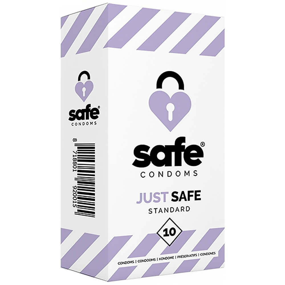 Préservatifs masculins latex standards Safe Condoms Just Safe x10