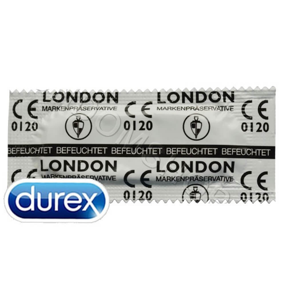 Préservatifs masculins latex standards Durex London x12