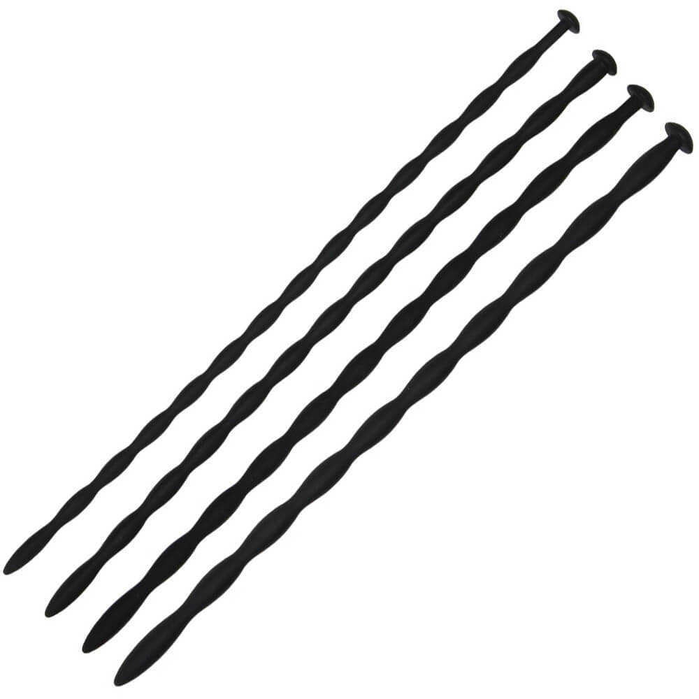 Kit de 4 tiges d'urètre longues silicone Penis Beads 7 à 10mm