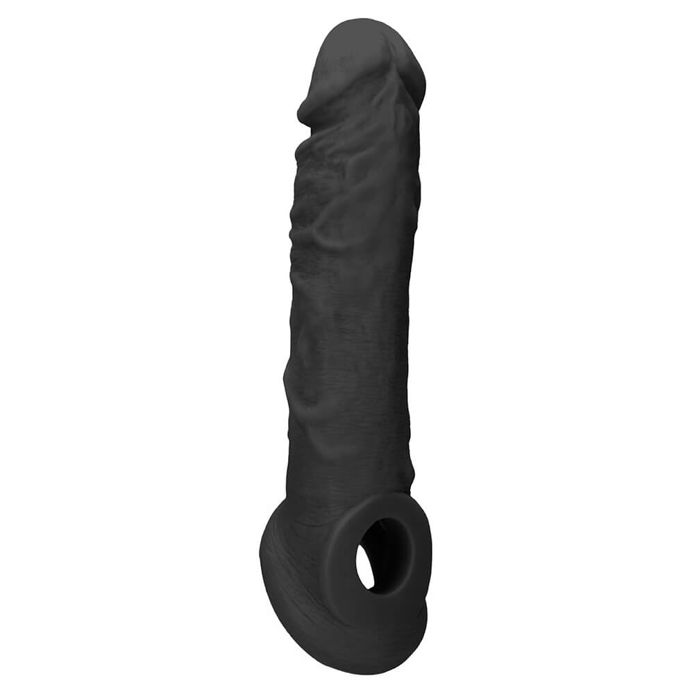 Extenseur de pénis TPE Realrock Penis Sleeve 21x4cm noir