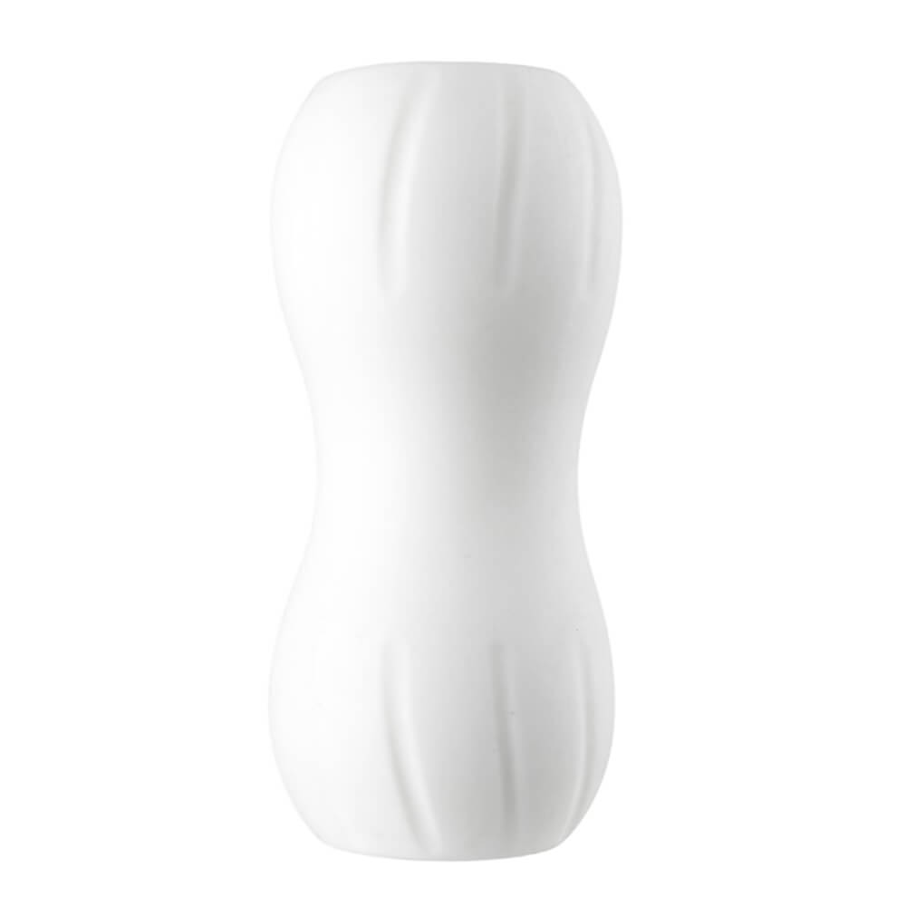Masturbateur TPE blanc SuckMeToys Double Choice