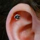 Bijou de cartilage et tragus Rose