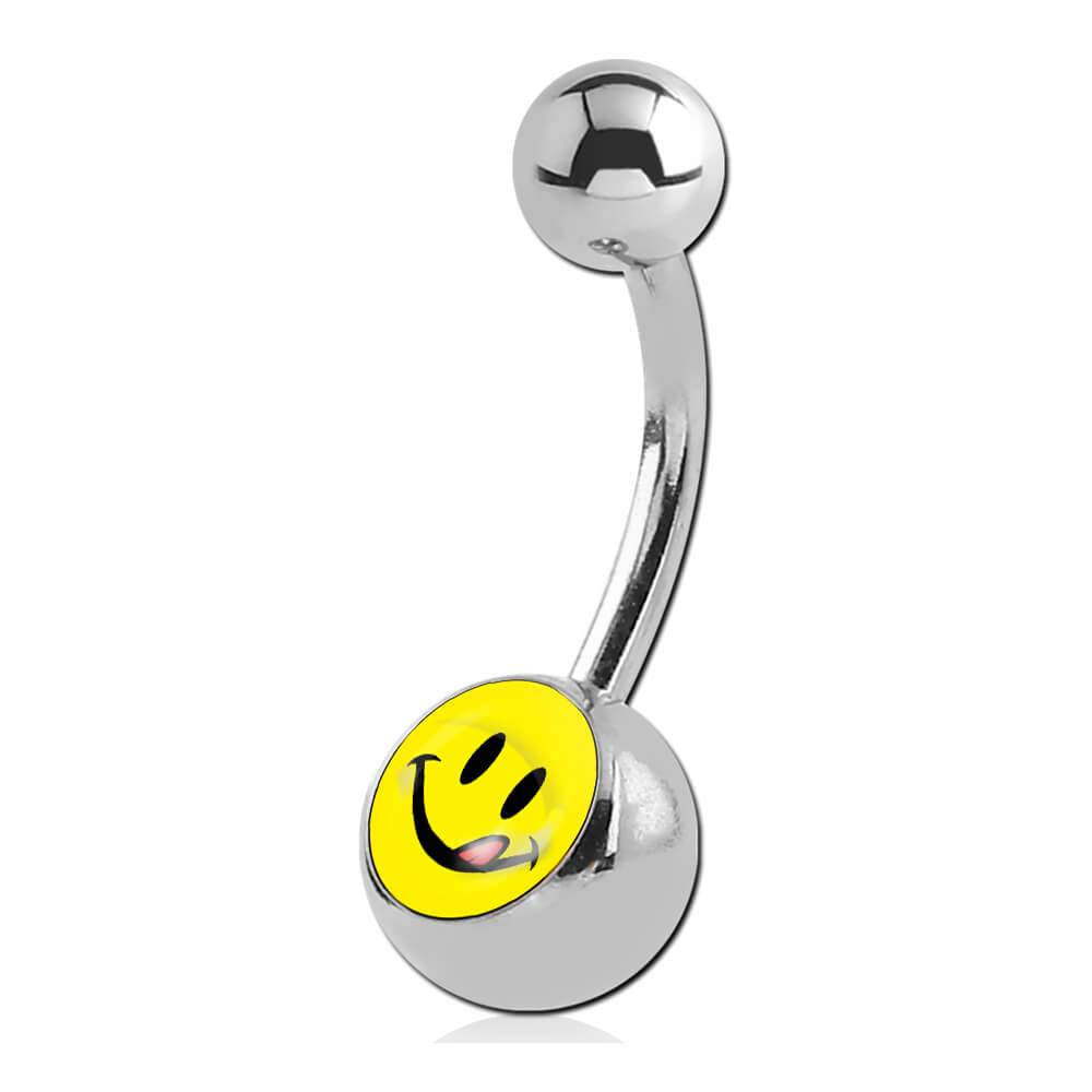 Banane de nombril acier logo Smile Slurp