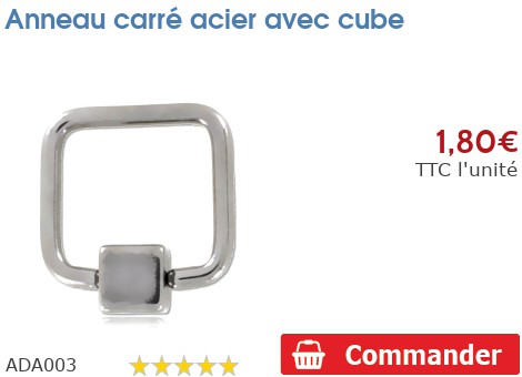 Inoki - Tunnel Acier Carré - Diamètre 14 Mm