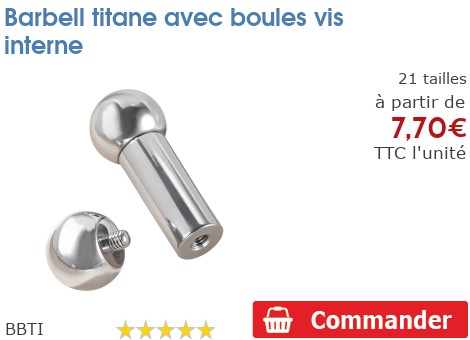 Inoki Barbell Titane Grade 23 Boules Vis Interne – Bijou Léger Et Sûr Pour Piercing