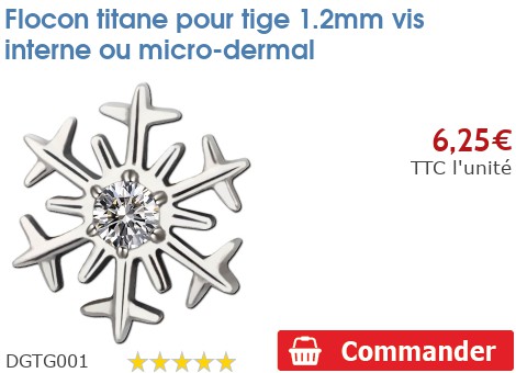 Cristal Quartz Rose Sur Titane 1.2mm - Bijou Micro-Dermal Ou Labret Pour Piercing Vis Interne