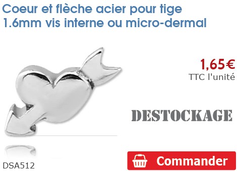 Inoki - Lotus et chaîne acier pour tige vis interne 1.6mm ou micro