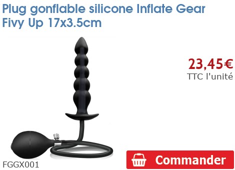 Plug Anal Gonflable Inflate Gear - Ballon 12x7 Cm - Sans Phtalates - Neuf
