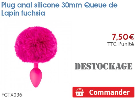 Plug Anal Queue De Lapin - Silicone, Marron, Accessoire Bondage - Neuf