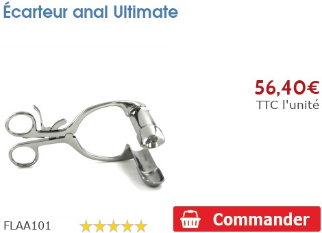 Écarteur Anal En Métal - 9,5 Cm - Argenté - Jeu SM/Fétiche - Marque Fukr