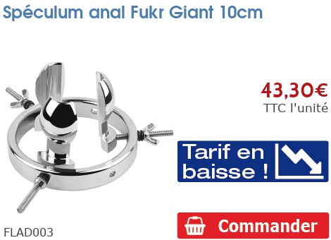 Écarteur Anal Métal Géant 10 Cm - Spéculum Anneau Pour Fétichisme SM