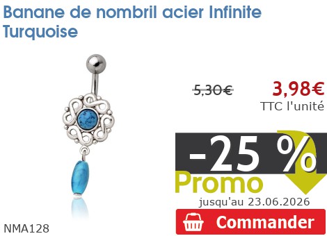 Piercing Nombril Banane Menottes En Acier Chirurgical 316L - Inoki NMA118, Neuf