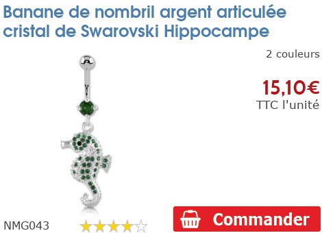 Banane De Nombril En Acier Chirurgical 316L Avec Cristal Autrichien - Tige 1.6mm, Longueur 8 Ou 10mm, Boule 5-8mm - 13