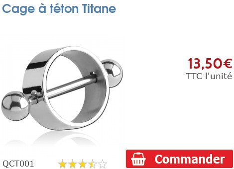 Étrier de téton acier clicker Serpent - QKA006