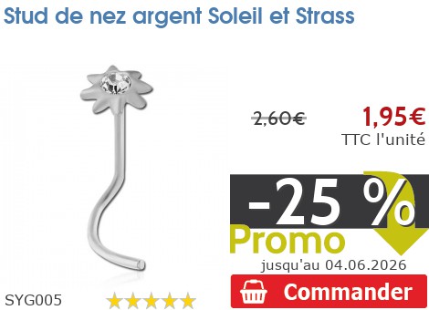 Stud Nez Argent Hippocampe – Inoki, Argent 925, Neuf Avec étiquette