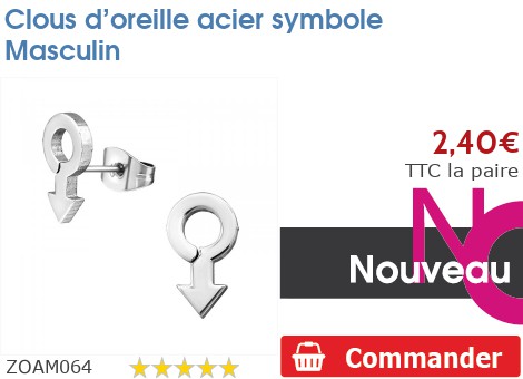 Clous d'oreille acier plaqué or Toile d'Araignée - ZOQM048