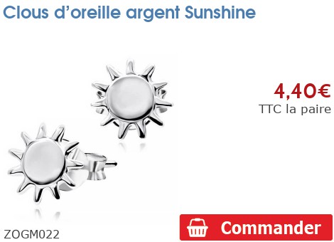 Boucles D'oreilles Clou Argentées Motif Marguerite/chrysanthème - Magicbax, Neuf Avec étiquettes